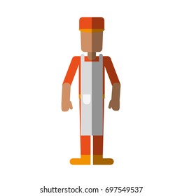 chef or cook with apron avatar icon image