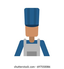 chef or cook with apron avatar icon image