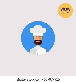 Chef in Cook Cap Icon