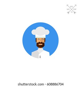 Chef in Cook Cap Icon