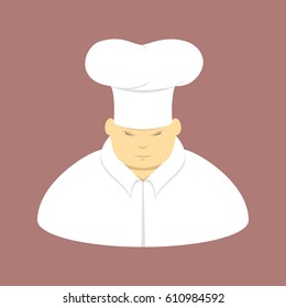 Chef Cook. Cartoon Character Design Isolated Vector Illustrator. 