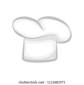 Chef cook hat realistic stylish 3D model, design for kitchen staff headwear, vector illustration of restaurant bakers special cap isolated on white.