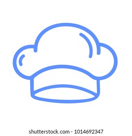 Chef cook hat. Simple logo. Vector icon.