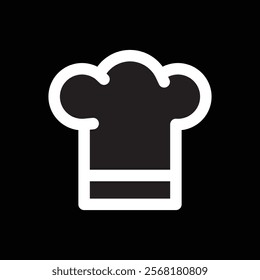 chef or cook hat, vector illustration 