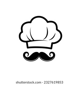 Chef and cook hats. Chefs toques, caps and hats. Restaurant logo