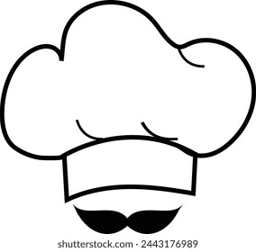 Chef and cook hats. Chefs toques, caps and hats. Restaurant logo