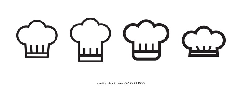 Chef cook hats icon vector.