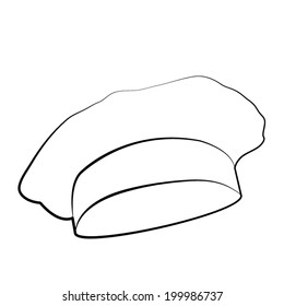 Chef and cook hats set isolated