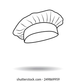 Chef and cook hats set isolated 