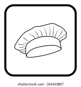 Chef and cook hats set isolated