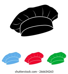Chef and cook hats set isolated 