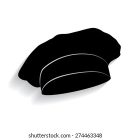 Chef and cook hats set isolated with shadow 