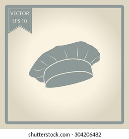 Chef and cook hats set isolated