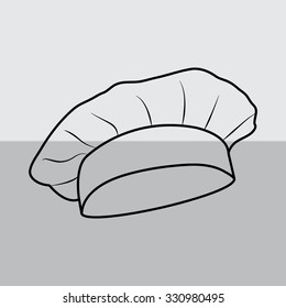 Chef and cook hats set isolated