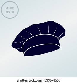 Chef and cook hats set isolated
