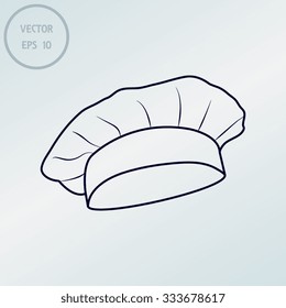 Chef and cook hats set isolated