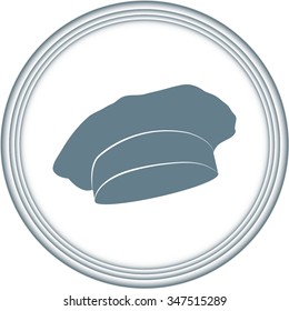 Chef and cook hats set isolated