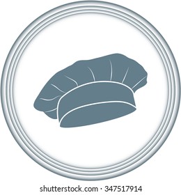 Chef and cook hats set isolated