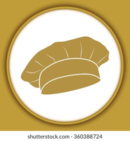 Chef and cook hats set isolated
