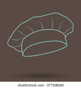  Chef and cook hats set isolated