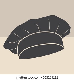 Chef and cook hats set isolated