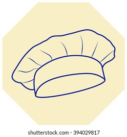 Chef and cook hats set isolated