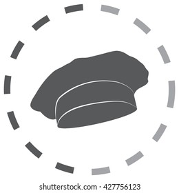 Chef and cook hats set isolated