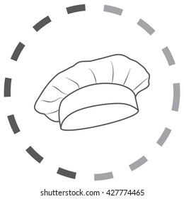 Chef and cook hats set isolated