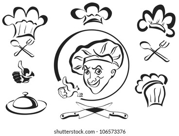 chef , cook , logotype