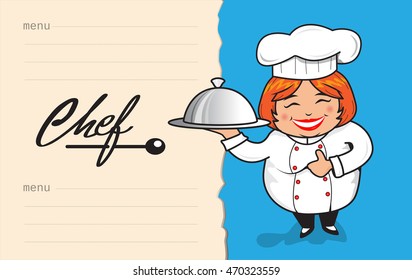 Chef Cook Women Fat Food