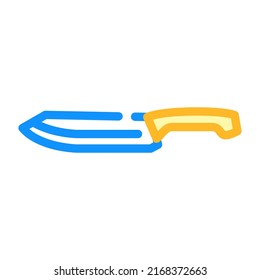 chef cooker knife color icon vector. chef cooker knife sign. isolated symbol illustration