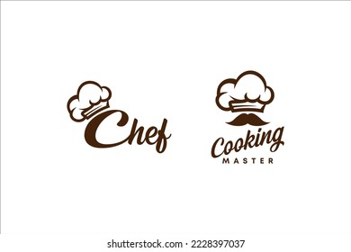 Chef cooking bakery logo premium