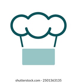 Chef Cooking cap vector icon. Graph symbol for cooking web site design, logo, app, UI