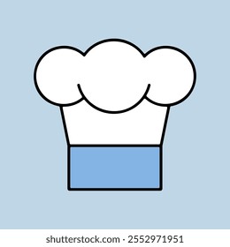 Chef Cooking cap vector icon. Graph symbol for cooking web site design, logo, app, UI