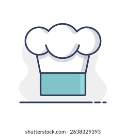 Chef Cooking cap vector icon. Graph symbol for cooking web site design, logo, app, UI