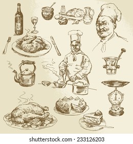 Chef, Cooking - Hand Drawn Collection