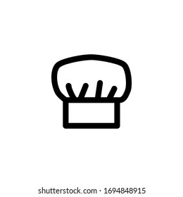 Chef Cooking Hat Mother’s Day Outline Icon Logo Vector Illustration
