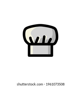Chef Cooking Hat Mother’s Day Outline Icon Logo Vector Illustration
