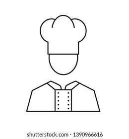 chef in a cooking hat icon- vector illustration