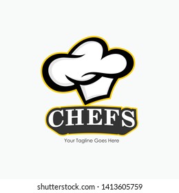 Chef Cooking Hat Logo Design