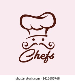 Chef Cooking Hat Logo Design