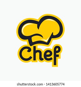 chef cooking hat logo design