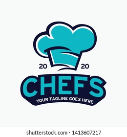 Chef Cooking Hat Logo Design