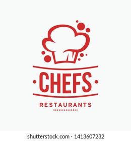 Chef Cooking Hat Logo Design