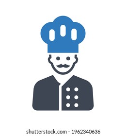 Icono de cocina del chef (ilustración vectorial)