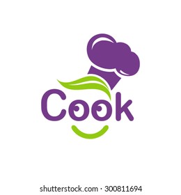 Chef cooking logo design template