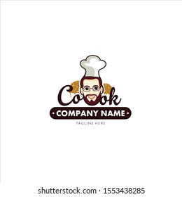 Chef Cooking Logo simple and elegant