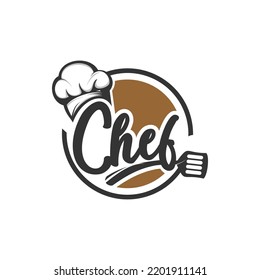 Chef cooking logo vector template