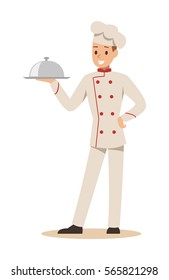 chef cooking in restaurant character design