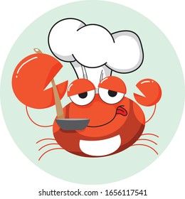 The chef crab so cute